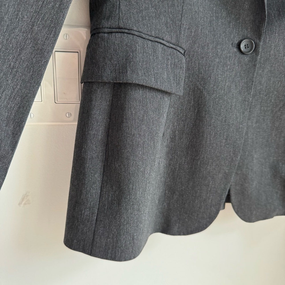 Express Design Studio One Button Blazer Grey Wome… - image 3